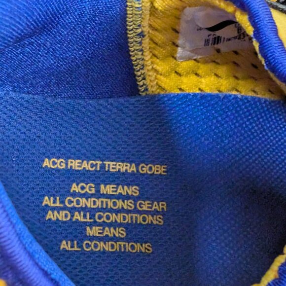 NIKE ACG REACT TERRA GOBE AMARILLO RACER BLUE BLACK BV6344 700 sz 6.5 Like New - Picture 11 of 11